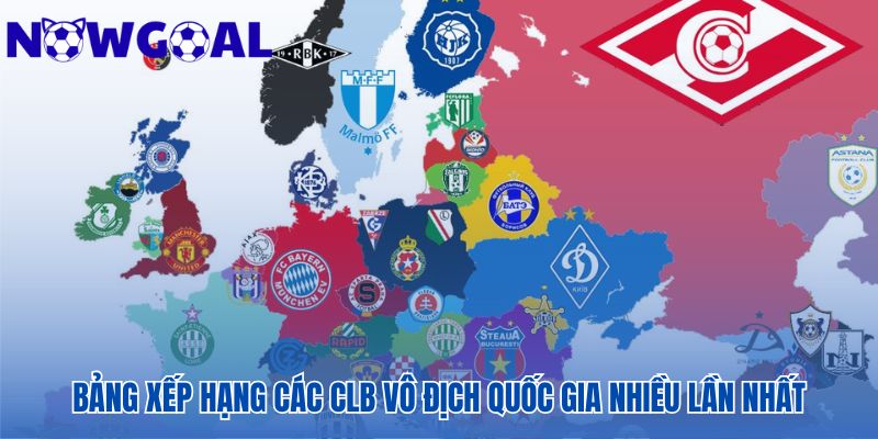 Bảng xếp hạng tôn vinh những CLB giàu thành tích nhất tại các giải VĐQG