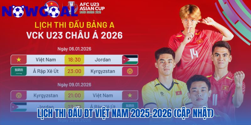 Lịch trình chi tiết và tỷ số trực tuyến 2025-2026